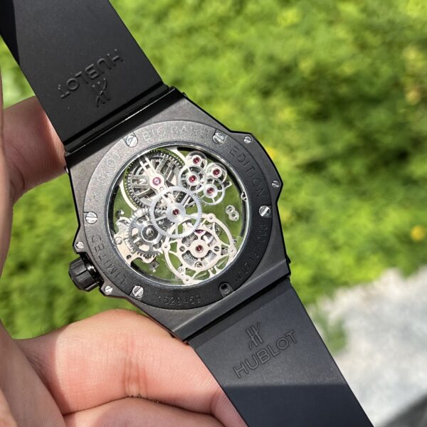 Hublot Big Bang Tourbillon Ceramic Black Replica Watch JB Factory 45mm (1)