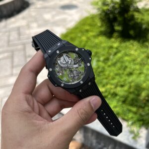 Hublot Big Bang Tourbillon Ceramic Black Replica Watch JB Factory 45mm (1)