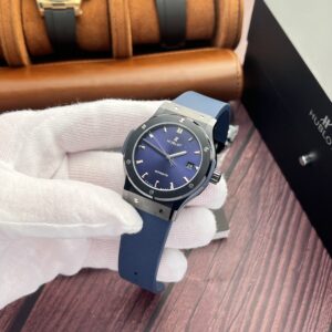 Hublot Classic Fusion Ceramic Replica Watch Blue Dial JJZ 42mm (2)