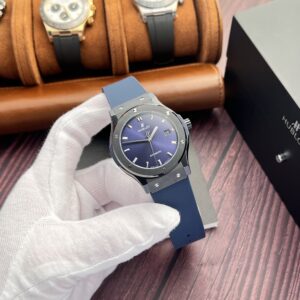 Hublot Classic Fusion Ceramic Replica Watch Blue Dial JJZ 42mm (2)