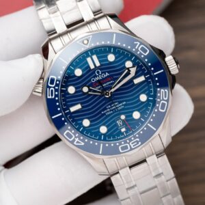 Omega Seamaster Blue Dial Replica Watch VS Factory 42mm (2)