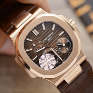 Patek Philippe Nautilus 5712R Chocolate Dial Replica Watch GR Factory 40mm (1)