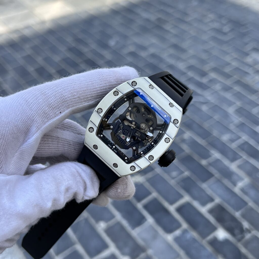 Richard Mille RM052 Skull Tourbillon Carbon Replica Watch 43mm (2)