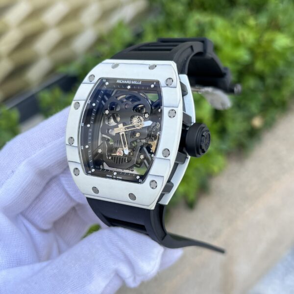 Richard Mille RM052 Skull Tourbillon Carbon Replica Watch 43mm (2)