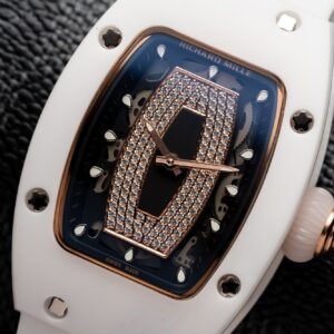 Richard Mille RM07-01 Ceramic White Color Black Dial Replica Watch 32mm (1)