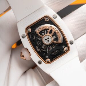 Richard Mille RM07-01 Ceramic White Color Black Dial Replica Watch 32mm (1)