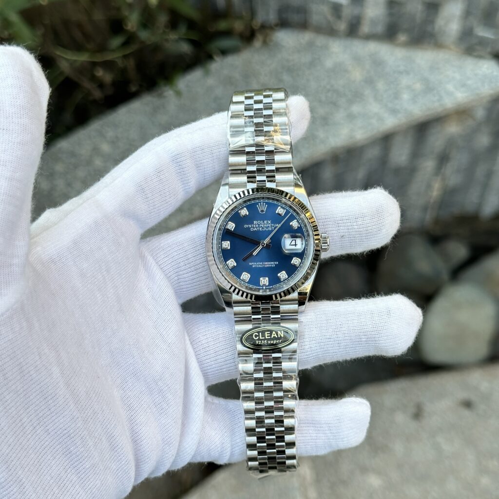 Rolex DateJust 126234 Blue Dial Replica Watch Clean Factory 36mm (1)