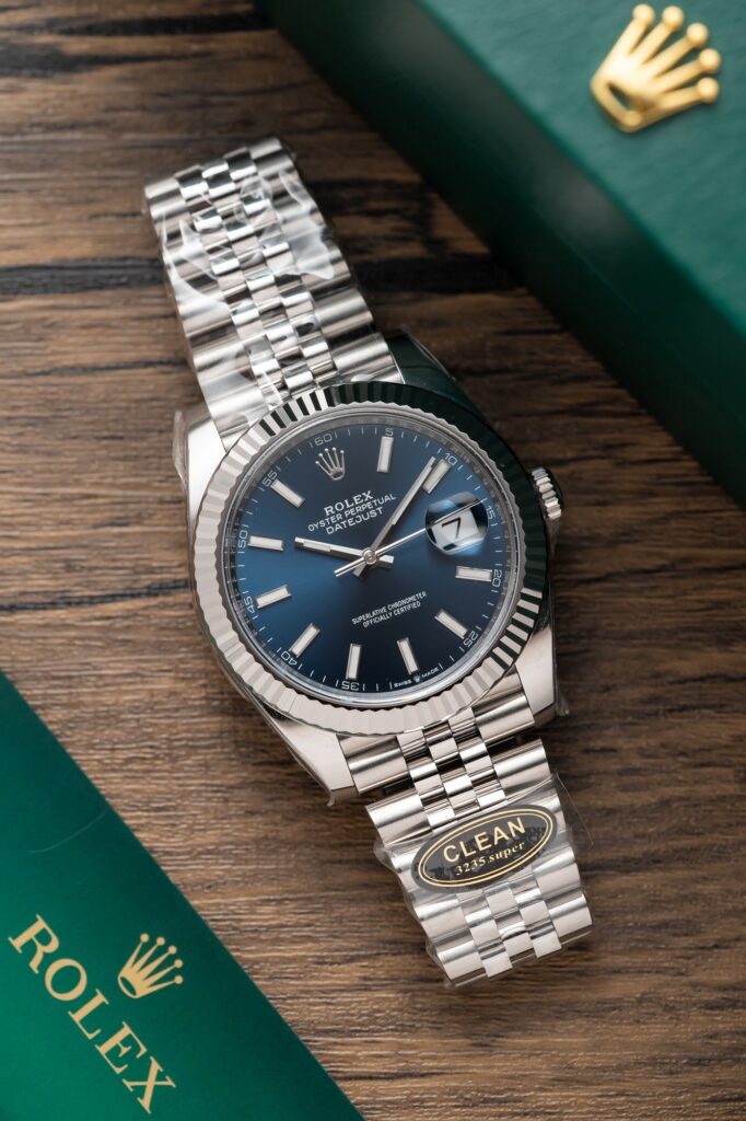 Rolex DateJust 126234 Blue Dial Replica Watch Clean Factory 36mm (1)