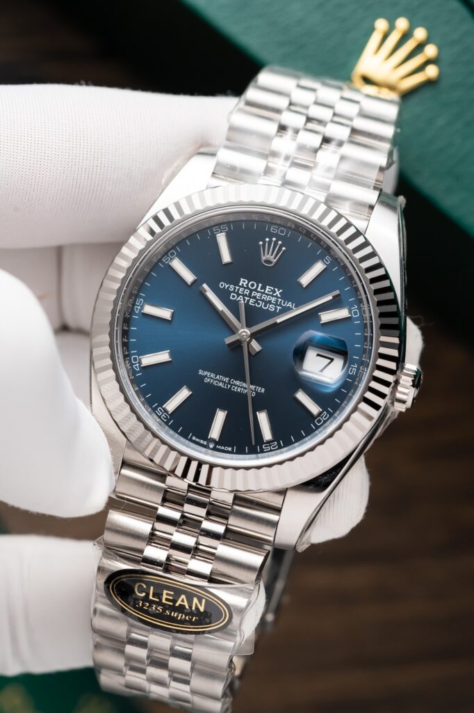 Rolex DateJust 126234 Blue Dial Replica Watch Clean Factory 36mm (1)