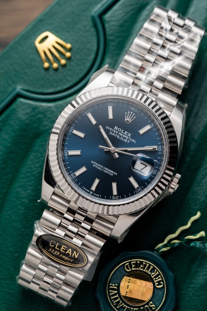 Rolex DateJust 126234 Blue Dial Replica Watch Clean Factory 36mm (1)