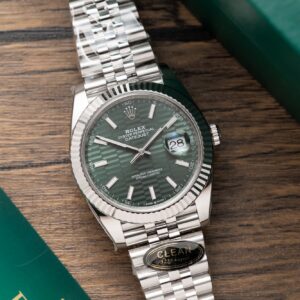 Rolex DateJust 126334 Mint Green Fluted Dial Replica Watch Clean Factory 41mm (1)