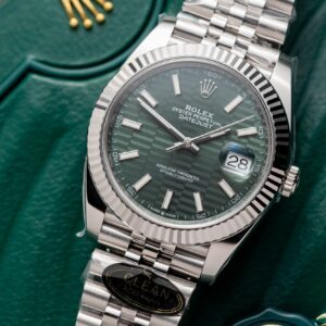 Rolex DateJust 126334 Mint Green Fluted Dial Replica Watch Clean Factory 41mm (1)