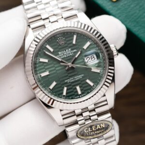 Rolex DateJust 126334 Mint Green Fluted Dial Replica Watch Clean Factory 41mm (1)