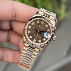 Rolex DateJust Chocolate Dial Replica Watch BP Factory 31mm (5)