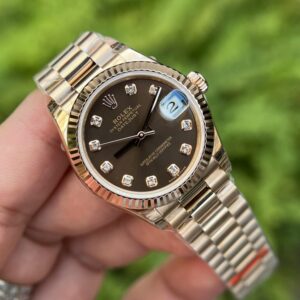 Rolex DateJust Chocolate Dial Replica Watch BP Factory 31mm (5)