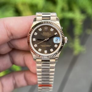 Rolex DateJust Chocolate Dial Replica Watch BP Factory 31mm (5)