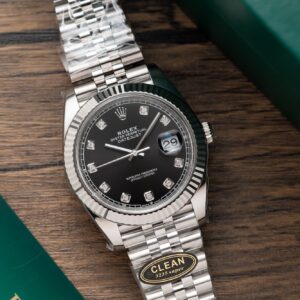 Rolex Datejust 126234 Black Dial Replica Watch Clean Factory 36mm