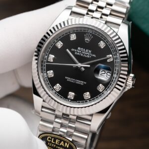 Rolex Datejust 126234 Black Dial Replica Watch Clean Factory 36mm