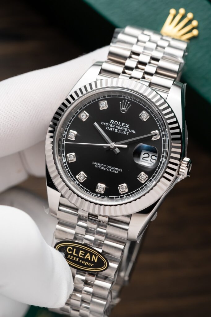 Rolex Datejust 126234 Black Dial Replica Watch Clean Factory 36mm