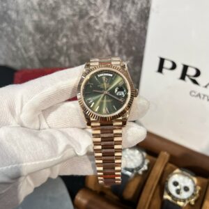 Rolex Day-Date 228235 Green Dial Replica Watch GM Factory 40mm (1)
