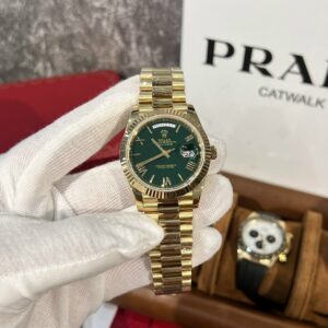 Rolex Day-Date 228238 Replica Watch Green Dial GM Factory V2 40mm (3)
