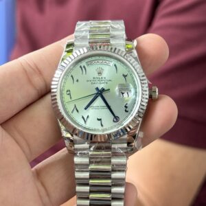 Rolex Day-Date Replica Watch Ice Blue Arabic Dial GM Factory Ver 2 40mm (6)