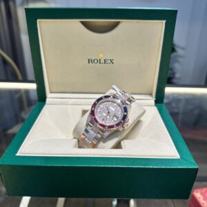 Rolex GMT-Master II 126755 SARU-DIAO 18K Gold Wrapped Custom Moissanite Sapphire 40mm (1)