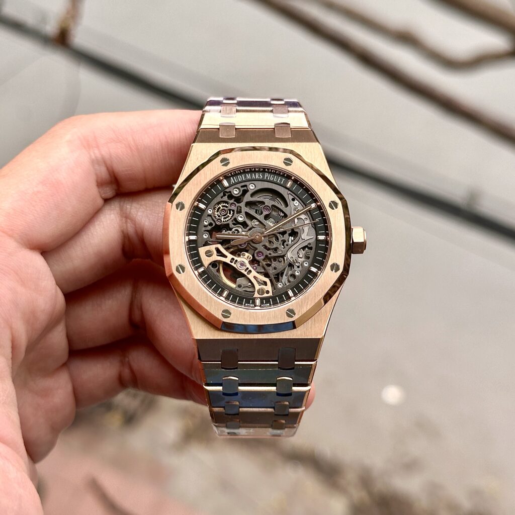 Audemars Piguet Royal Oak 15407 Rose Gold Replica Watch APS Factory 41mm (5)