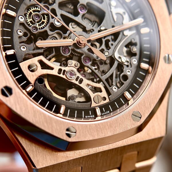 Audemars Piguet Royal Oak 15407 Rose Gold Replica Watch APS Factory 41mm (5)