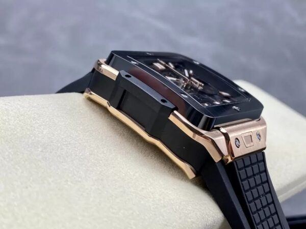 Hublot Square Bang Unico King Gold Ceramic Replica Watch BBF 42mm (8)