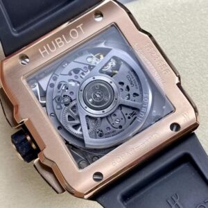 Hublot Square Bang Unico King Gold Ceramic Replica Watch BBF 42mm (8)