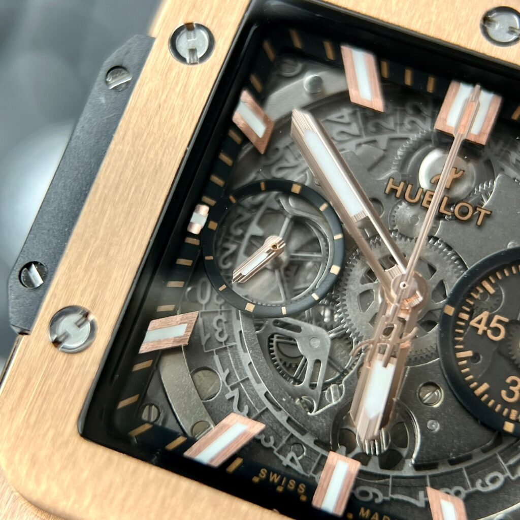 Hublot Square Bang Unico King Gold Replica Watch 42mm (1)