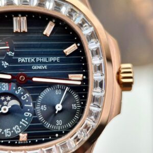 Patek Philippe Nautlus 5724R Gold Wrapped Custom Moissanite ZF Factory 40mm (2)