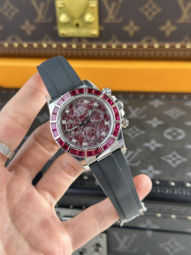 Rolex Cosmograph Daytona 116519 Replica Watches Rubellite Dial 40mm (2)