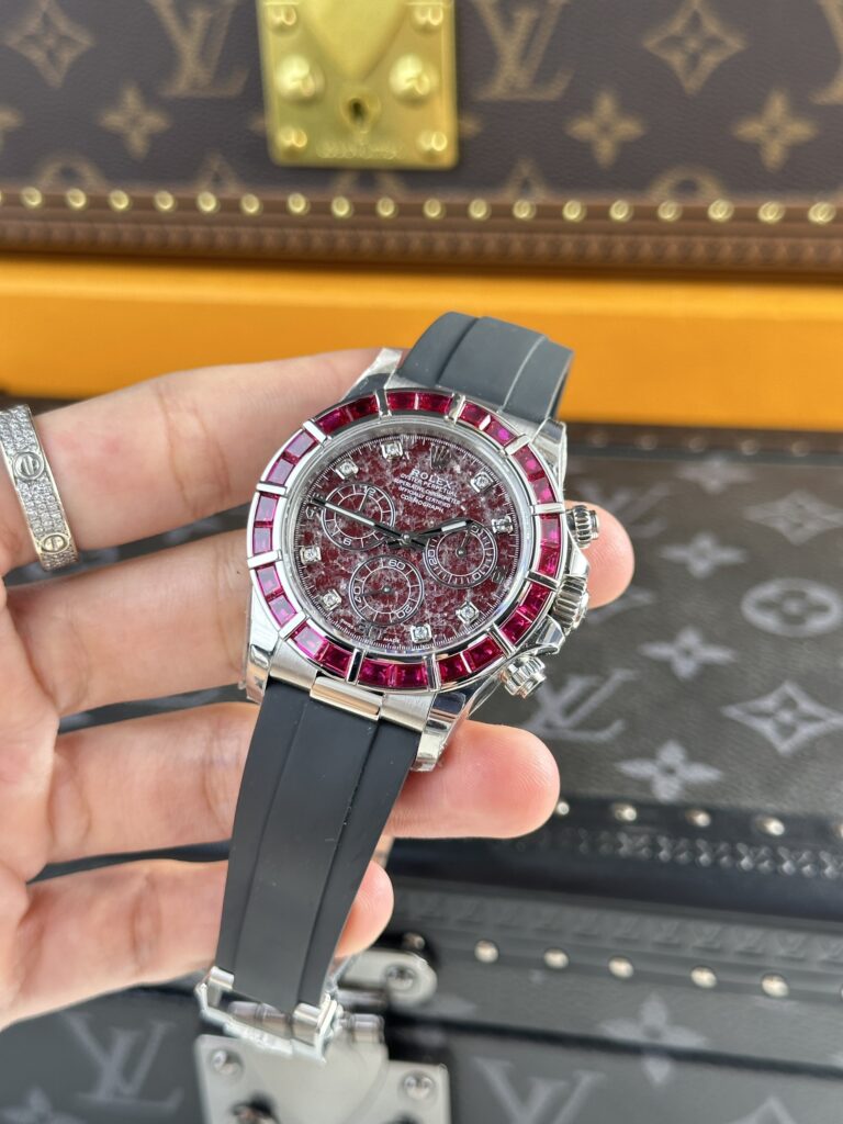 Rolex Cosmograph Daytona 116519 Replica Watches Rubellite Dial 40mm (2)