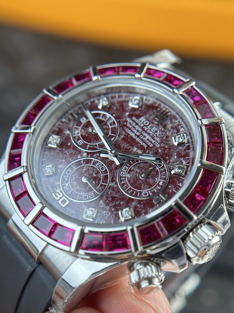 Rolex Cosmograph Daytona 116519 Replica Watches Rubellite Dial 40mm (2)