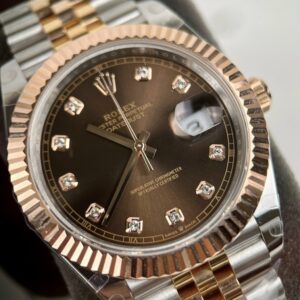 Rolex DateJust Gold Wrapped Replica Watch GM Factory 41mm (4)