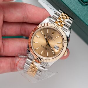 Rolex DateJust Replica Watch Gold Wrapped GM Factory 41mm (1)