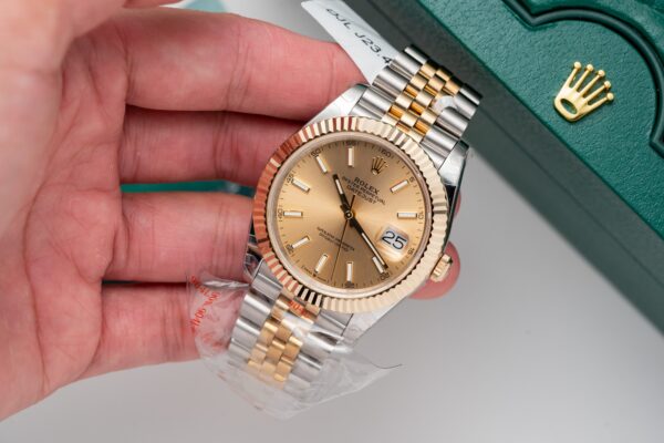 Rolex DateJust Replica Watch Gold Wrapped GM Factory 41mm (1)