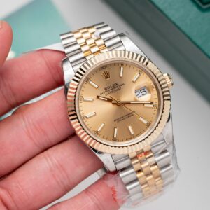 Rolex DateJust Replica Watch Gold Wrapped GM Factory 41mm (1)