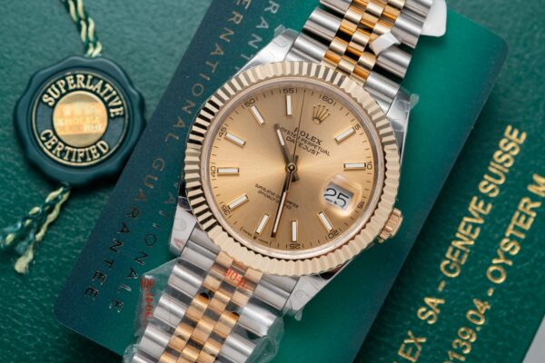 Rolex DateJust Replica Watch Gold Wrapped GM Factory 41mm (1)