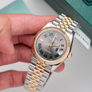 Rolex DateJust Replica Watch Gold Wrapped Wimbledon Dial 36mm (8)