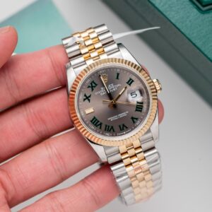 Rolex DateJust Replica Watch Gold Wrapped Wimbledon Dial 36mm (8)