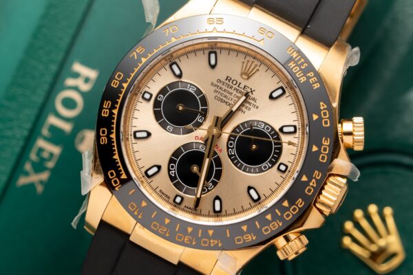 Rolex Daytona 116518LN Replica Watch Gold Champagne Dial Clean Factory 40mm (6)