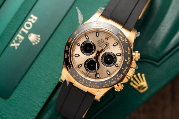 Rolex Daytona 116518LN Replica Watch Gold Champagne Dial Clean Factory 40mm (6)