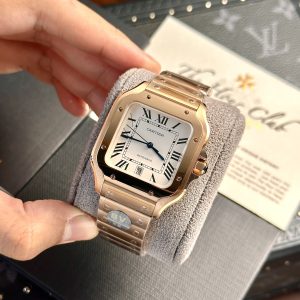 Cartier Santos Replica Watch WGSA0018 Rose Gold BV Factory (8)