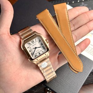 Cartier Santos Replica Watch WGSA0018 Rose Gold BV Factory (7)