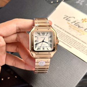 Cartier Santos Replica Watch WGSA0018 Rose Gold BV Factory (8)
