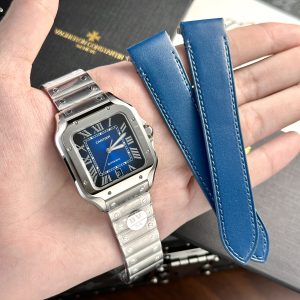Cartier Santos Replica Watches WSSA0013 Blue Dial BV Factory 39 (3)
