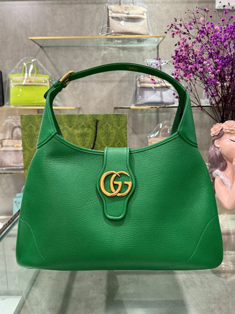 Gucci Aphrodite Medium Shoulder Bag Replica Green Color 39cm (1)